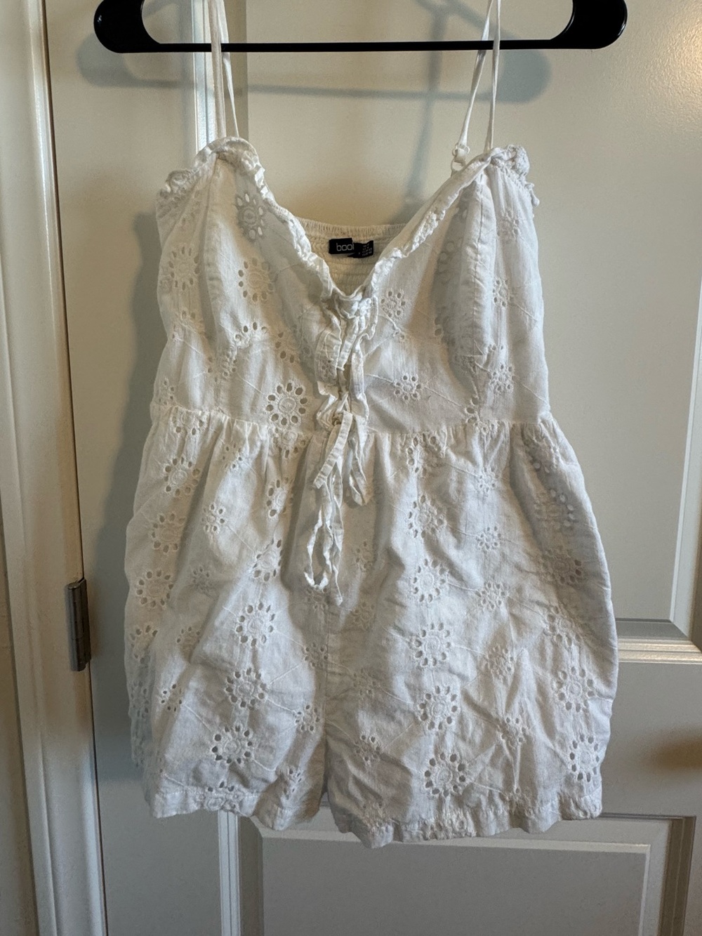 Boohoo White Romper